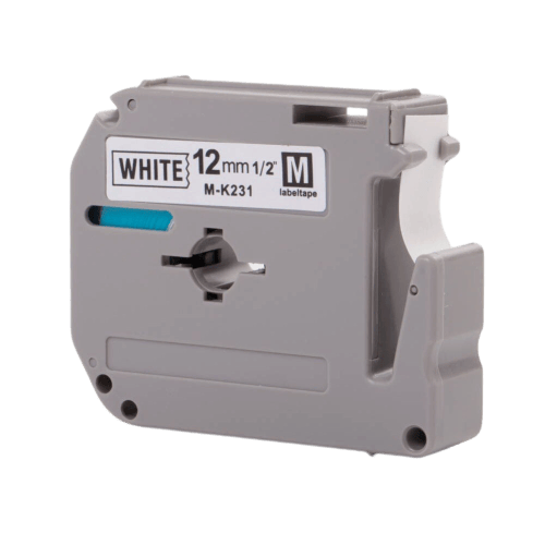Brother MK231 Label Tape M/MK (Black On White) 12mm*8m