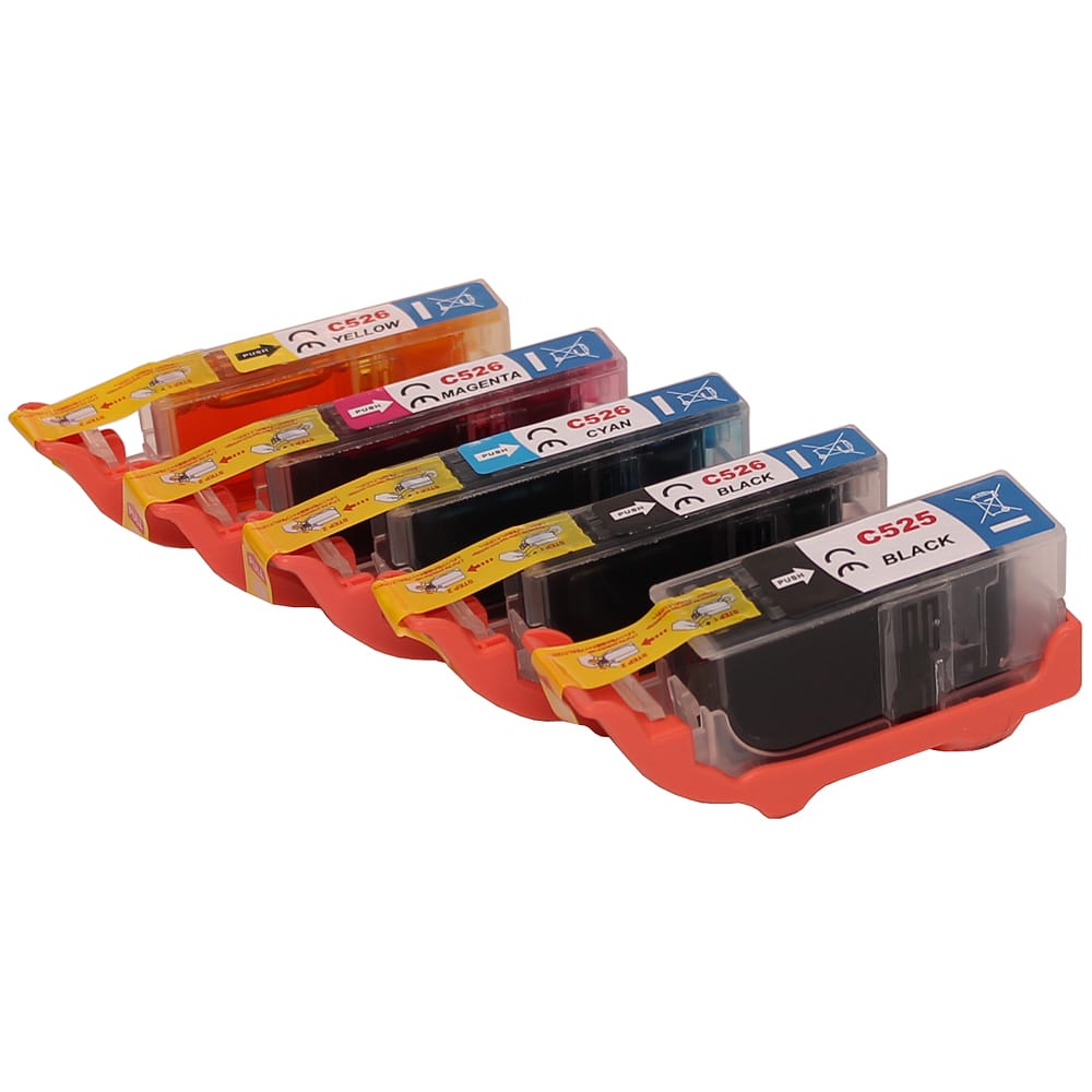 Canon PGI-525/CLI-526 Generic Cartridges (B/C/M/Y) - Toner Corp