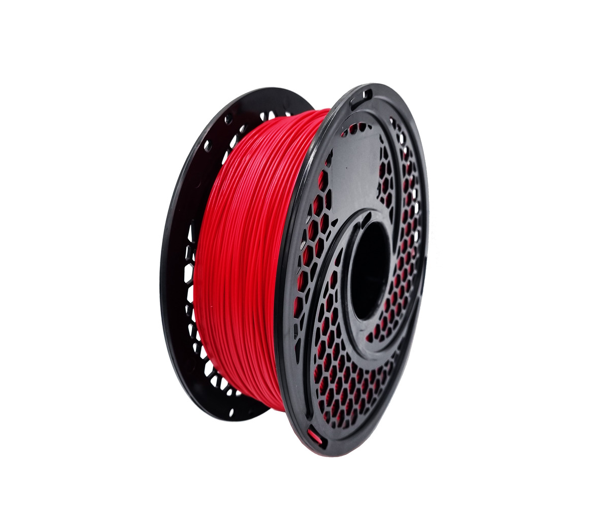Push Plastic Translucent Red PLA Filament Spool - 3 / 10 / 25 kg
